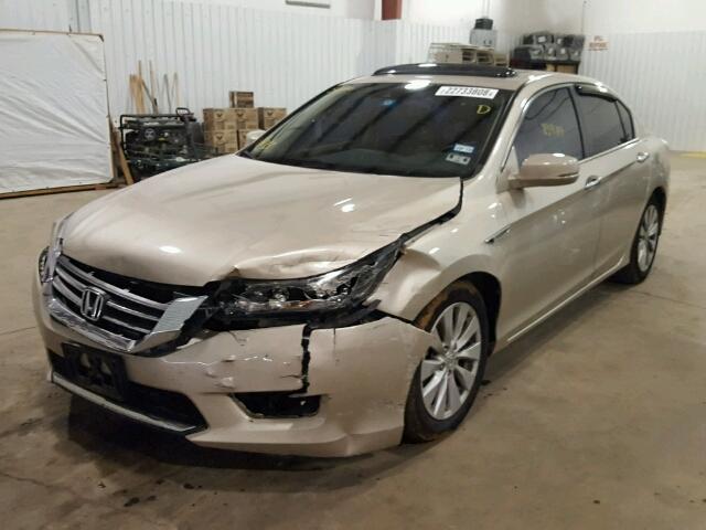 1HGCR2F87EA302934 - 2014 HONDA ACCORD EXL TAN photo 2