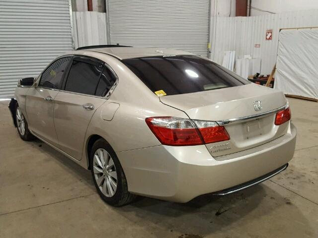 1HGCR2F87EA302934 - 2014 HONDA ACCORD EXL TAN photo 3