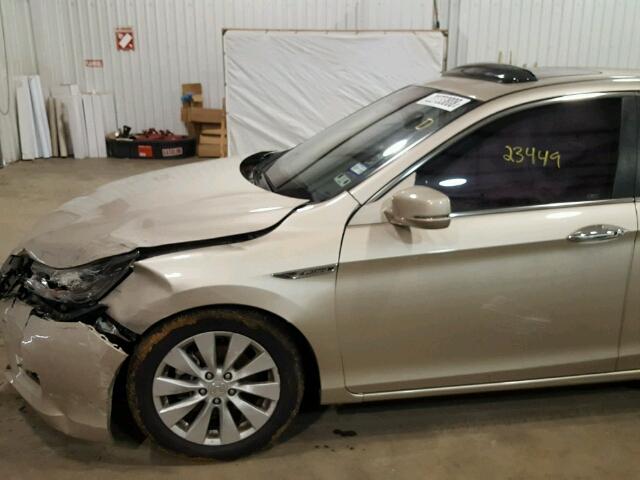 1HGCR2F87EA302934 - 2014 HONDA ACCORD EXL TAN photo 9