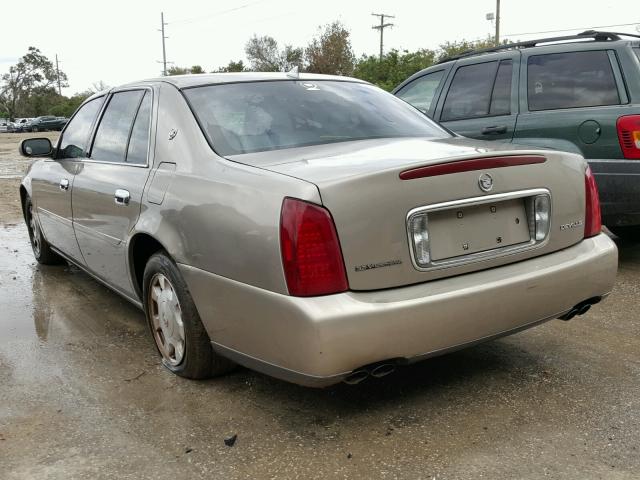 1G6KD54Y52U226088 - 2002 CADILLAC DEVILLE BEIGE photo 3