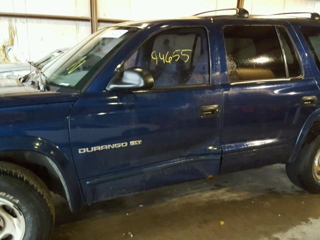 1B4HR28ZXXF601587 - 1999 DODGE DURANGO BLUE photo 9