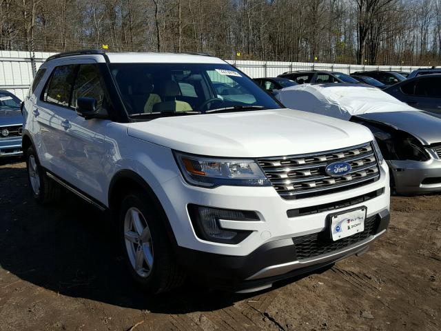 1FM5K8D82HGE13034 - 2017 FORD EXPLORER X WHITE photo 1