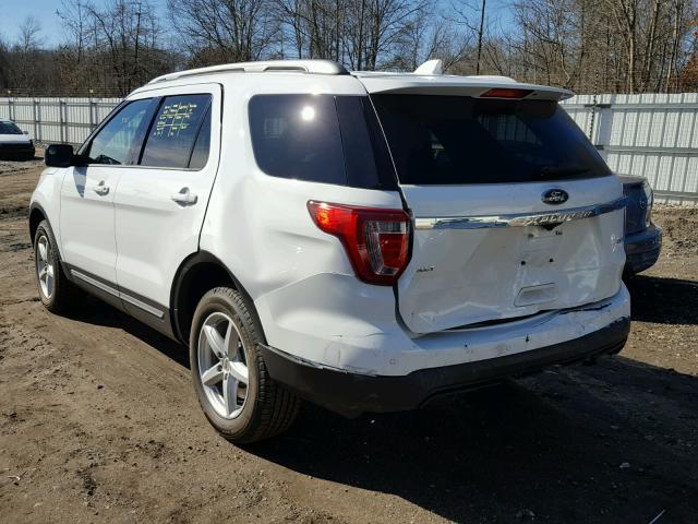 1FM5K8D82HGE13034 - 2017 FORD EXPLORER X WHITE photo 3