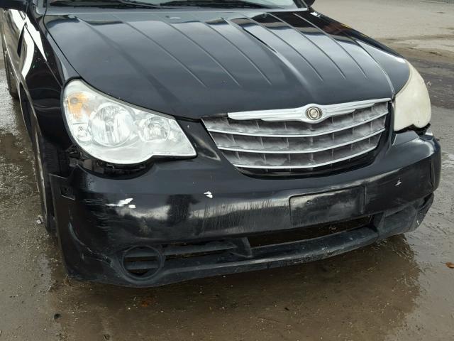 1C3LC46K78N151618 - 2008 CHRYSLER SEBRING LX BLACK photo 9