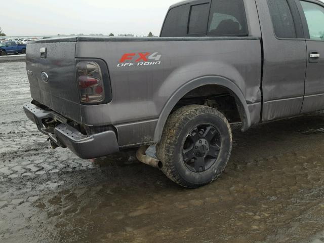 1FTPX14574KD38284 - 2004 FORD F150 GRAY photo 9