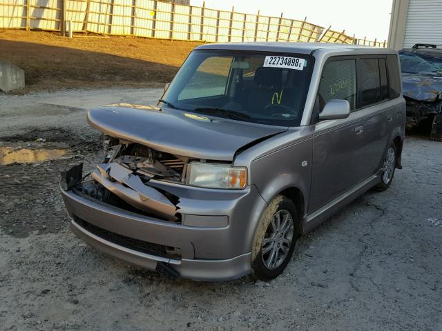 JTLKT324064100378 - 2006 TOYOTA SCION XB SILVER photo 2