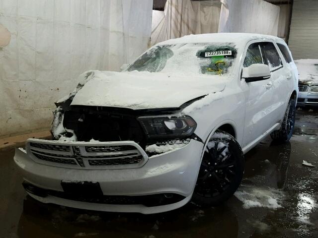 1C4RDJDG2FC784116 - 2015 DODGE DURANGO LI WHITE photo 2