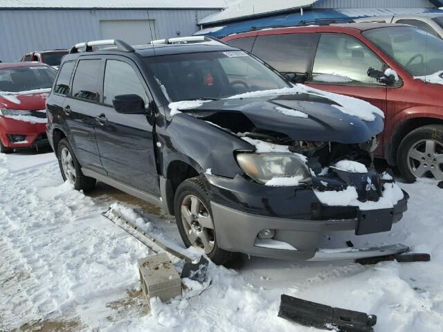 JA4LZ41G53U074852 - 2003 MITSUBISHI OUTLANDER BLACK photo 1