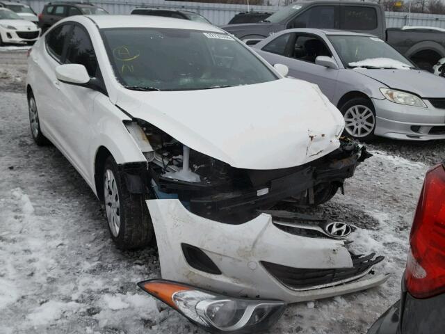 5NPDH4AE4DH350428 - 2013 HYUNDAI ELANTRA GL WHITE photo 1