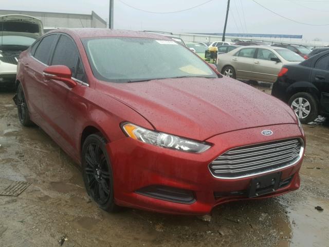 3FA6P0H73DR320755 - 2013 FORD FUSION SE RED photo 1