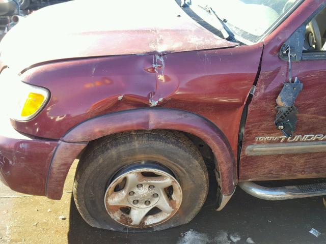 5TBRT34103S376274 - 2003 TOYOTA TUNDRA ACC MAROON photo 9