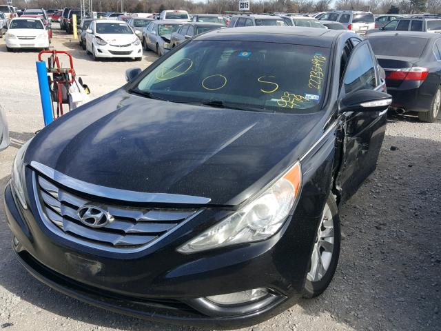 5NPEC4AC9BH003479 - 2011 HYUNDAI SONATA SE BLACK photo 2