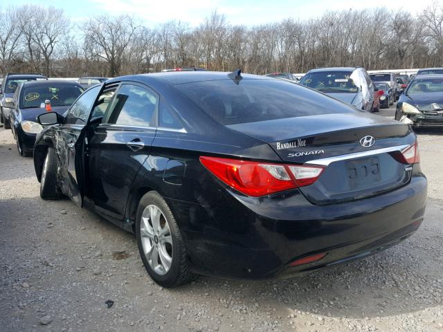 5NPEC4AC9BH003479 - 2011 HYUNDAI SONATA SE BLACK photo 3