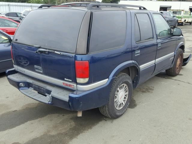 1GKDT13W7W2570691 - 1998 GMC JIMMY BLUE photo 4