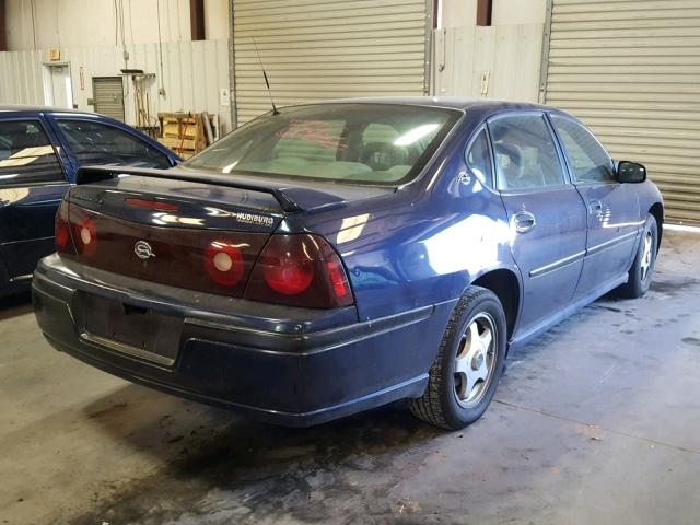 2G1WH55K519145304 - 2001 CHEVROLET IMPALA LS BLUE photo 4