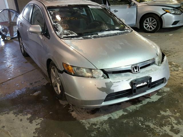 1HGFA16896L072401 - 2006 HONDA CIVIC EX SILVER photo 1