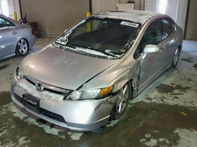 1HGFA16896L072401 - 2006 HONDA CIVIC EX SILVER photo 2