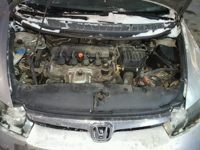 1HGFA16896L072401 - 2006 HONDA CIVIC EX SILVER photo 7