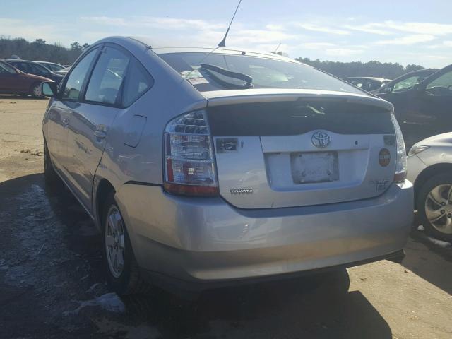 JTDKB20U167059656 - 2006 TOYOTA PRIUS SILVER photo 3