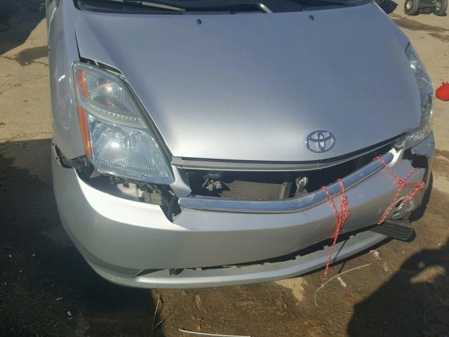 JTDKB20U167059656 - 2006 TOYOTA PRIUS SILVER photo 9