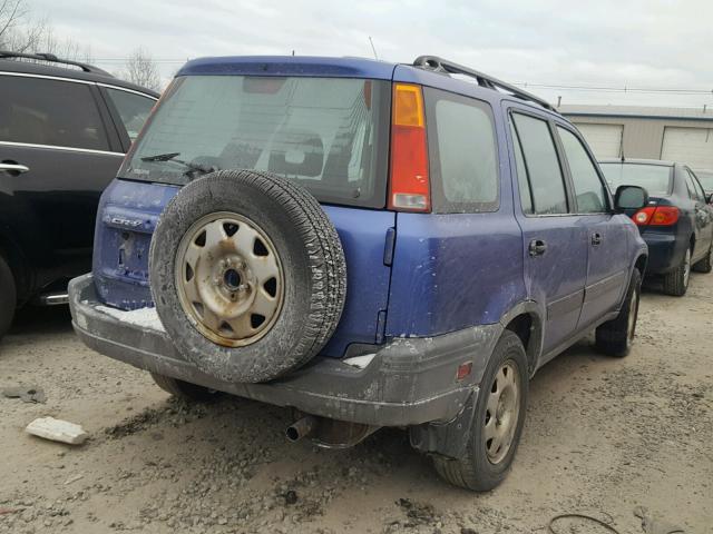 JHLRD18481C049619 - 2001 HONDA CR-V LX BLUE photo 4