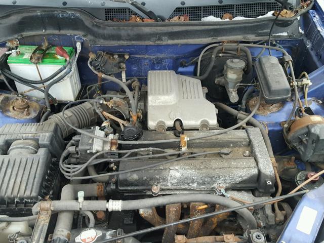 JHLRD18481C049619 - 2001 HONDA CR-V LX BLUE photo 7