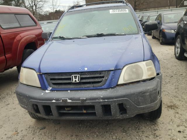 JHLRD18481C049619 - 2001 HONDA CR-V LX BLUE photo 9