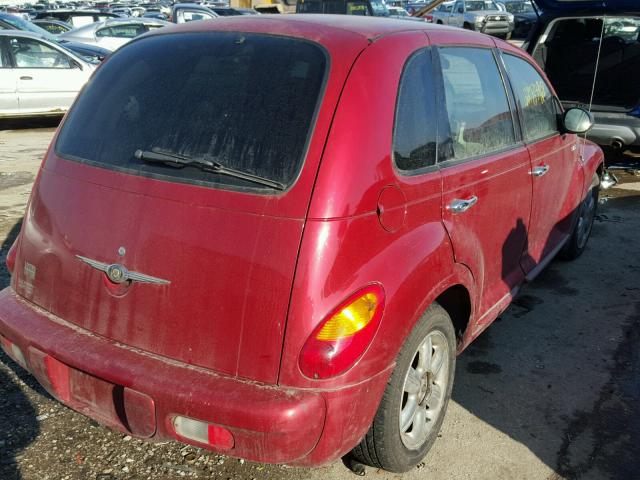 3C8FY68B84T229447 - 2004 CHRYSLER PT CRUISER BURGUNDY photo 4