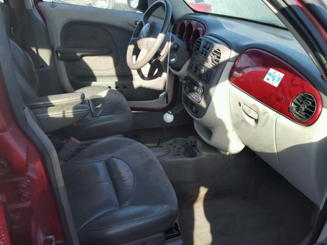 3C8FY68B84T229447 - 2004 CHRYSLER PT CRUISER BURGUNDY photo 5