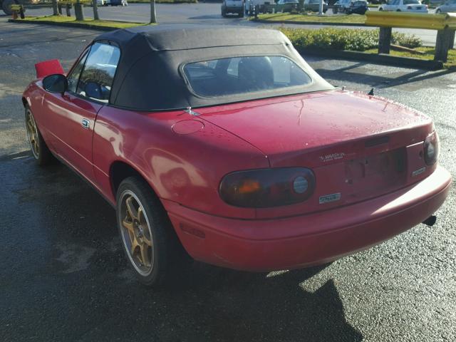 JM1NA3519N0317384 - 1992 MAZDA MX-5 MIATA RED photo 3