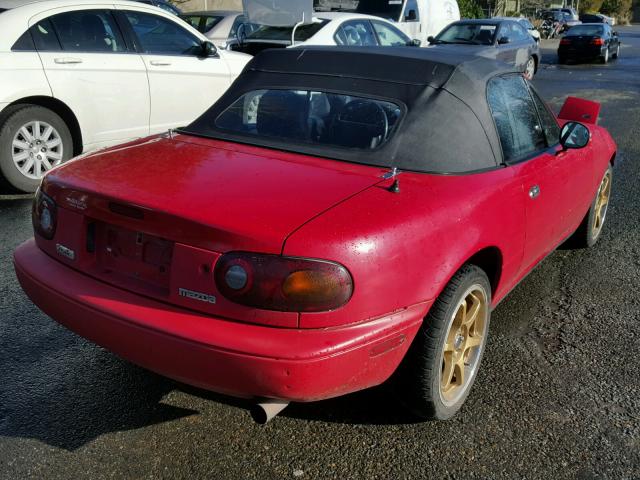 JM1NA3519N0317384 - 1992 MAZDA MX-5 MIATA RED photo 4