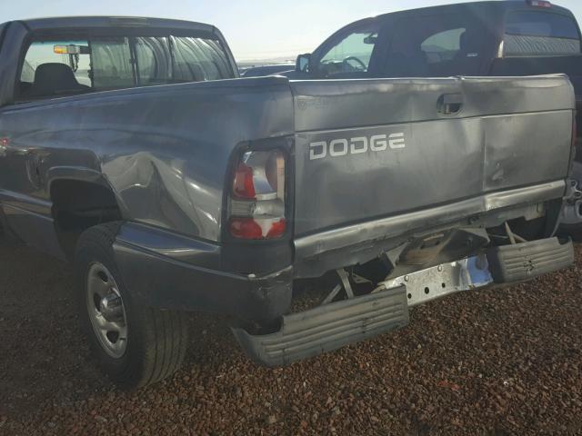 1B7HC16Y51S330638 - 2001 DODGE RAM 1500 GRAY photo 9