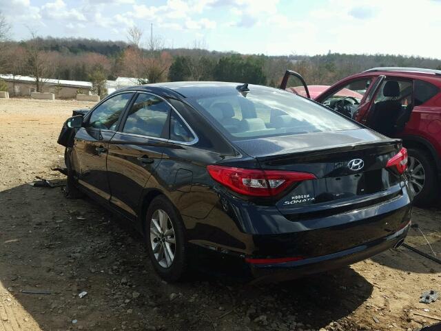 5NPE24AF7FH188120 - 2015 HYUNDAI SONATA SE BLACK photo 3