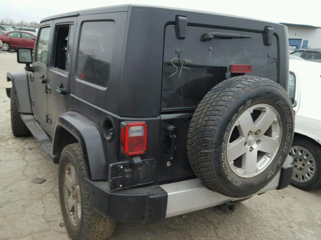 1J4GA59198L623948 - 2008 JEEP WRANGLER U BLACK photo 3