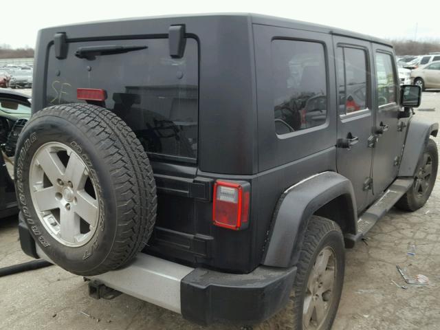 1J4GA59198L623948 - 2008 JEEP WRANGLER U BLACK photo 4