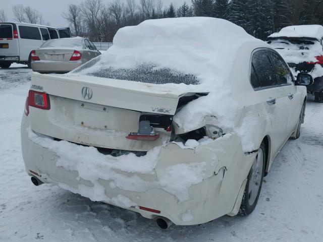 JH4CU26609C009042 - 2009 ACURA TSX WHITE photo 4