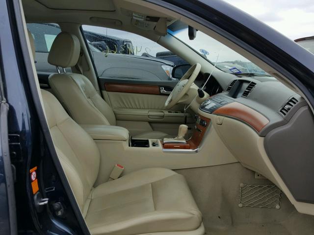 JNKAY01E06M116306 - 2006 INFINITI M35 BASE BLUE photo 5