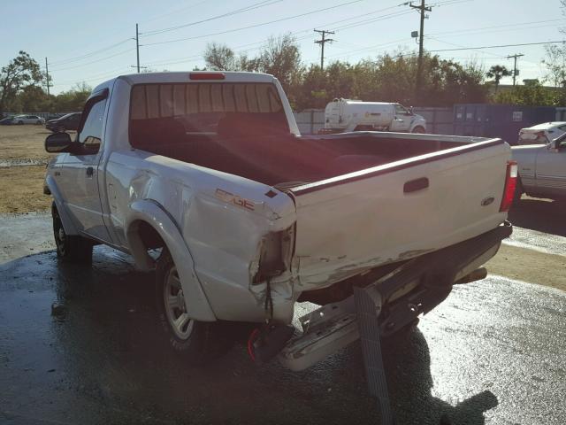 1FTYR10UX4PA16396 - 2004 FORD RANGER WHITE photo 3