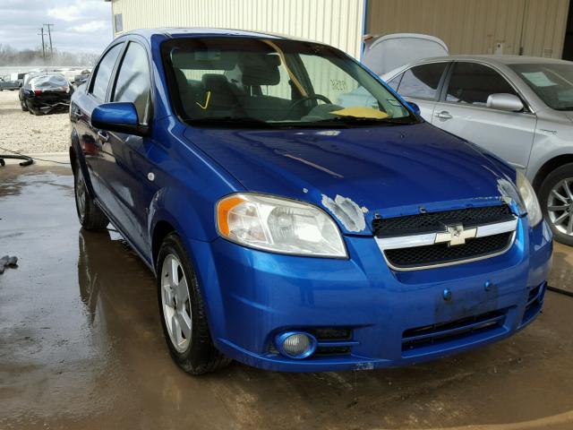 KL1TG56688B123263 - 2008 CHEVROLET AVEO LT BLUE photo 1