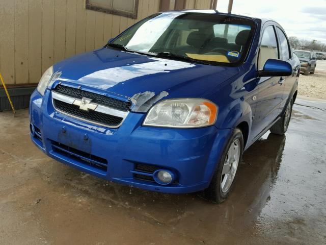 KL1TG56688B123263 - 2008 CHEVROLET AVEO LT BLUE photo 2