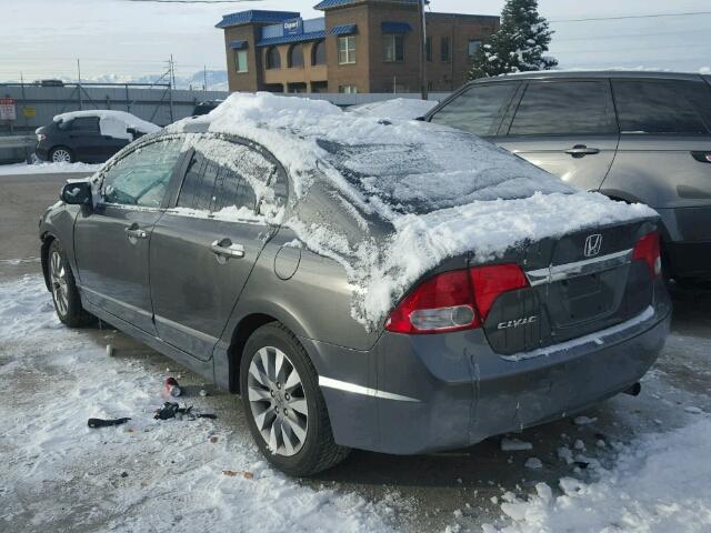 2HGFA1F83BH510689 - 2011 HONDA CIVIC EX ნაცრისფერი ფოტო 3