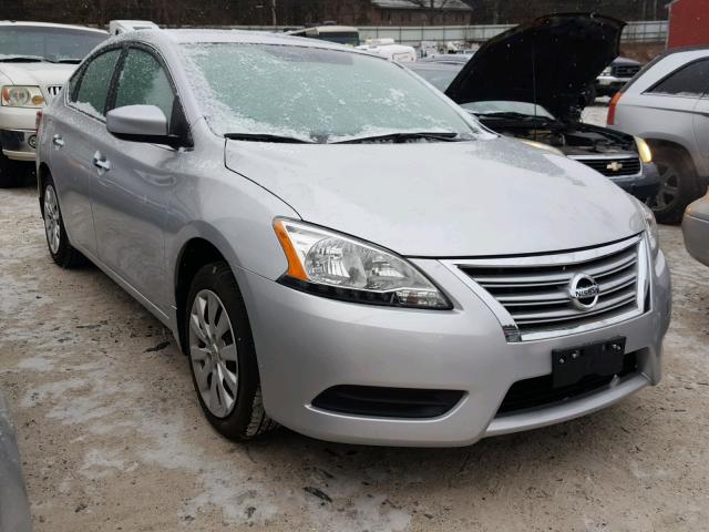 3N1AB7AP6FL686904 - 2015 NISSAN SENTRA S SILVER photo 1