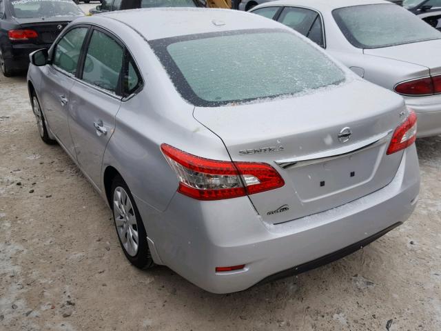 3N1AB7AP6FL686904 - 2015 NISSAN SENTRA S SILVER photo 3