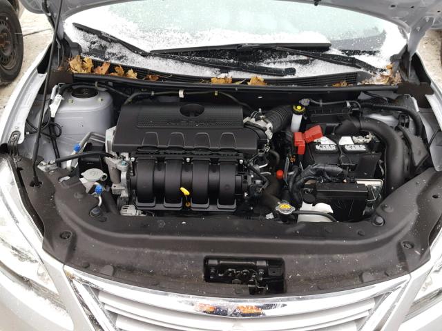 3N1AB7AP6FL686904 - 2015 NISSAN SENTRA S SILVER photo 7