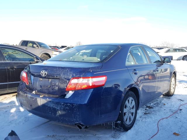 4T1BE46KX8U230316 - 2008 TOYOTA CAMRY CE BLUE photo 4