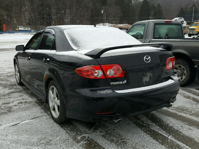 1YVHP80D455M05962 - 2005 MAZDA 6 S BLACK photo 3