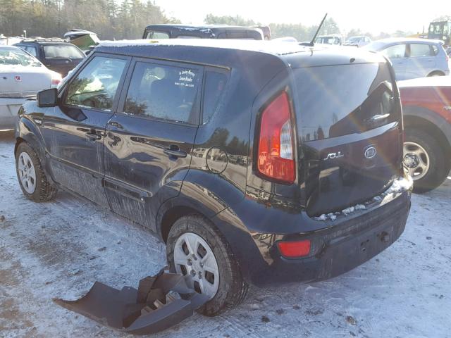 KNDJT2A50C7747062 - 2012 KIA SOUL BLACK photo 3