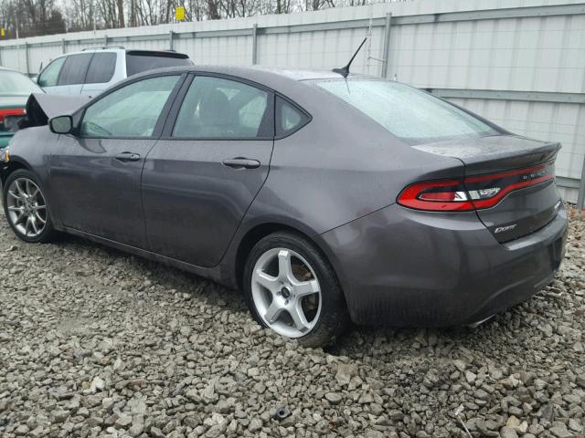 1C3CDFBB5FD237463 - 2015 DODGE DART SXT GRAY photo 3