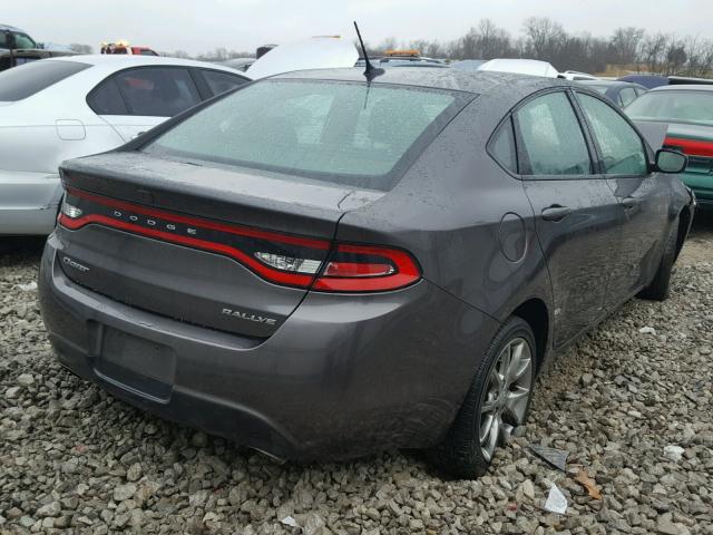 1C3CDFBB5FD237463 - 2015 DODGE DART SXT GRAY photo 4