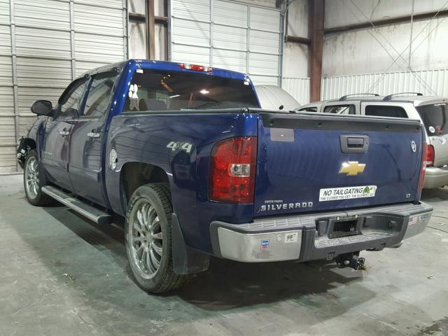 3GCPKSE7XDG184486 - 2013 CHEVROLET SILVERADO BLUE photo 3